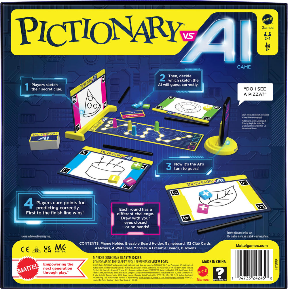 Mattel Games Pictionary Vs AI: finish-line moment with friendly competition