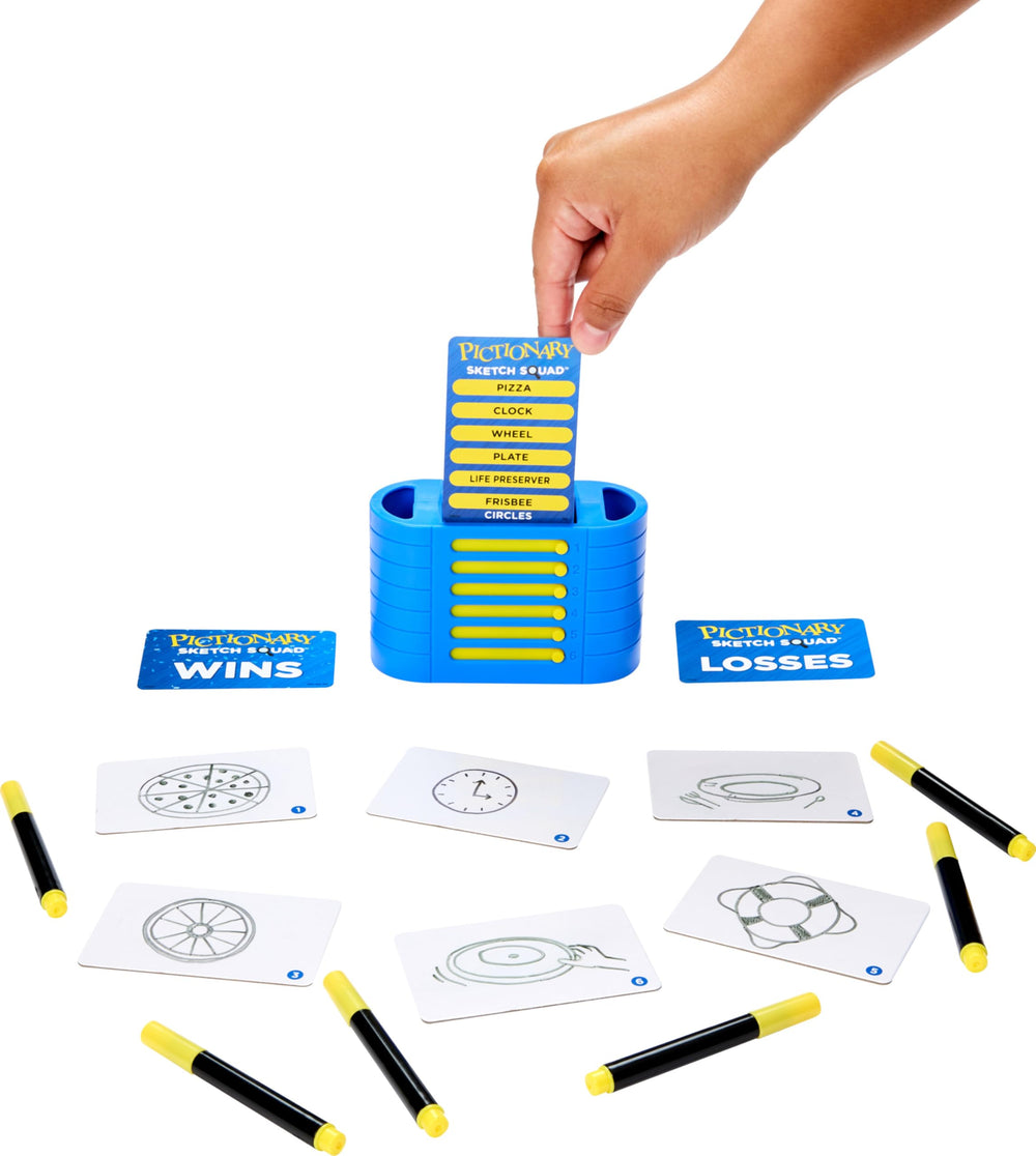 Mattel Games Pictionary Sketch Squad dry erase sketchpads for reusable hints