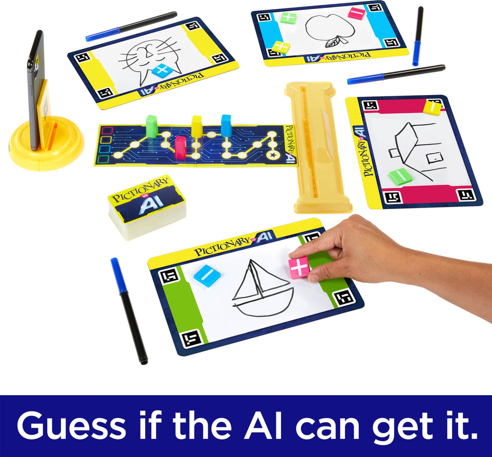 Mattel Games Pictionary Vs AI: updated web app supports simple line drawings for quick play