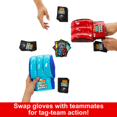 Mattel Games Rock Em Sock Em glove toss adds surprise rounds.