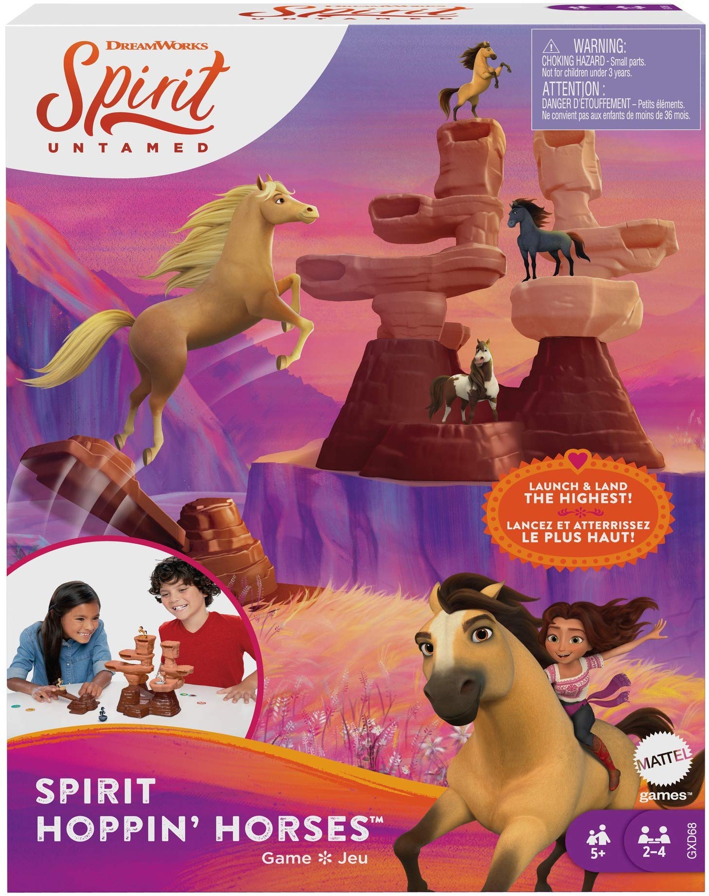 Mattel Games Spirit Untamed Hoppin' Horses launcher in action for fast, engaging play and friendly competition.