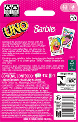 Mattel Games UNO Barbie, table-ready for game nights, camping trips, and parties