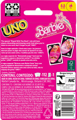 Mattel UNO Barbie The Movie card game packaging and visual design appeal to collectors.