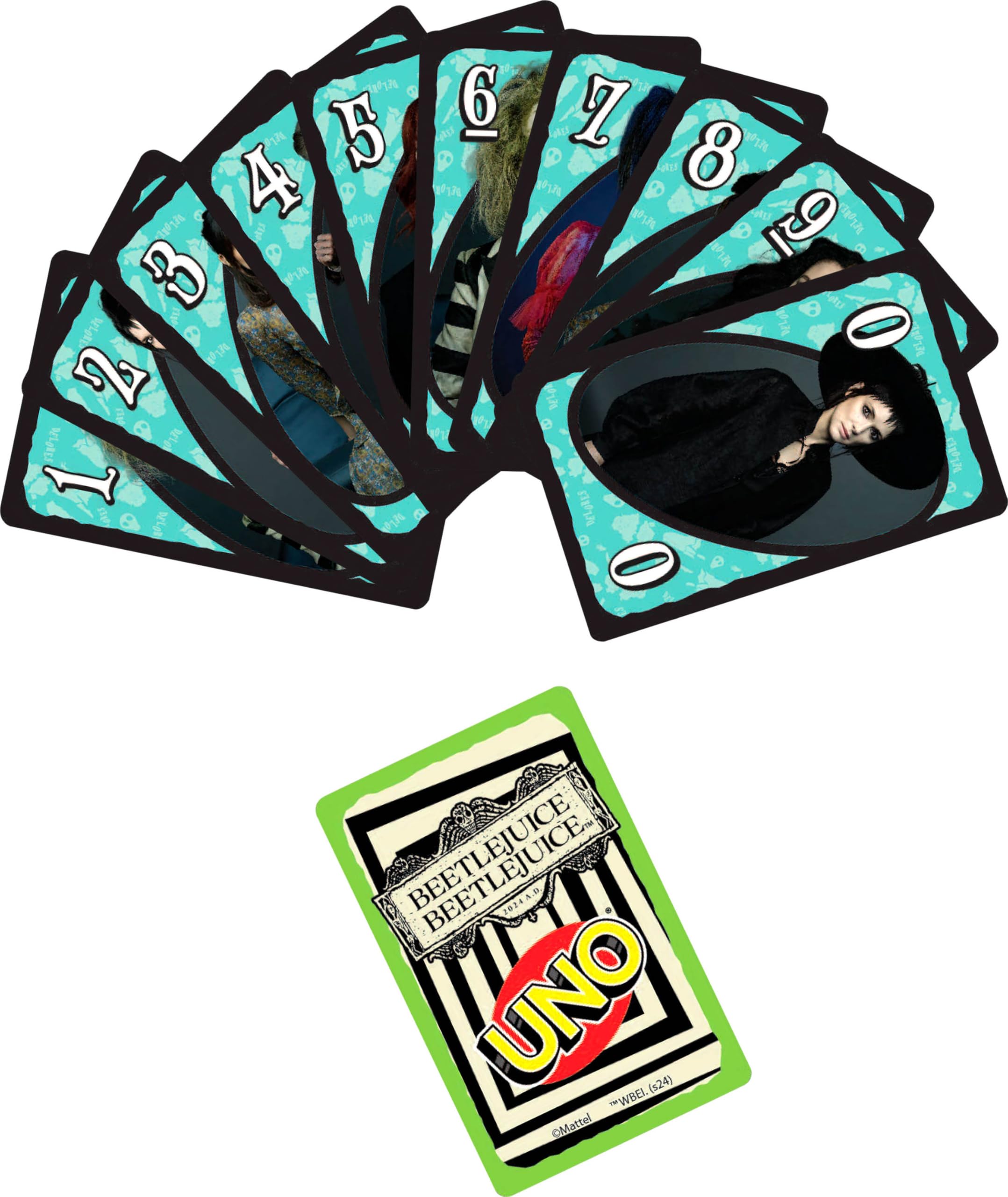 Mattel Games UNO Beetlejuice special rule card creates surprising twists and laughs.