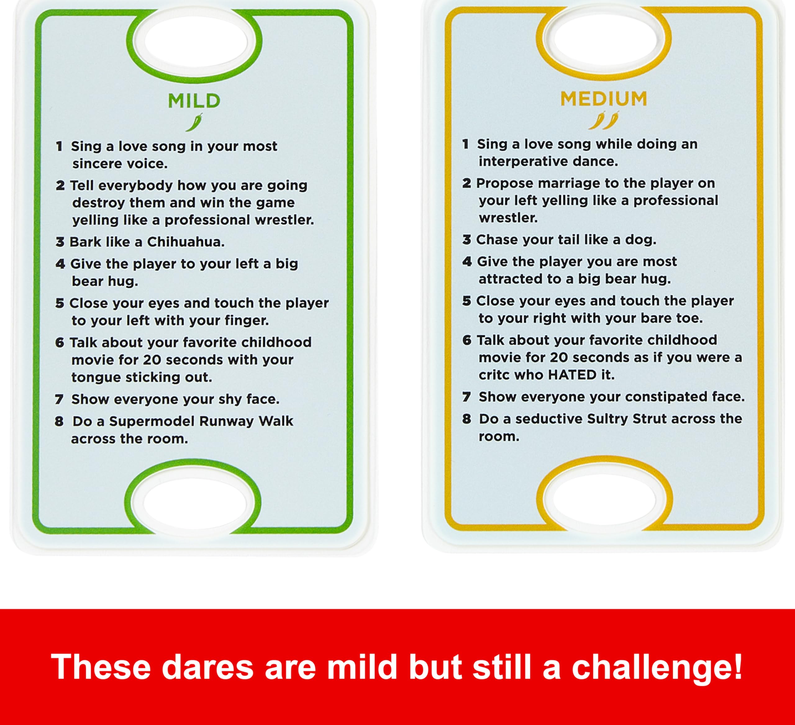 Durable waterproof cards keep UNO Dare spill-proof during play.