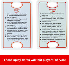 Clip keeps the spill-proof deck organized for travel.