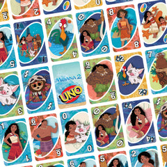 Mattel Games UNO Disney Moana 2 last-card moment cues excitement during close rounds