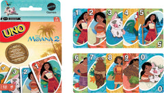 Mattel Games UNO Disney Moana 2 2-to-10 players setup supports family game nights