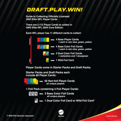 Mattel Games UNO Elite NFL foil cards add shine and collectability.