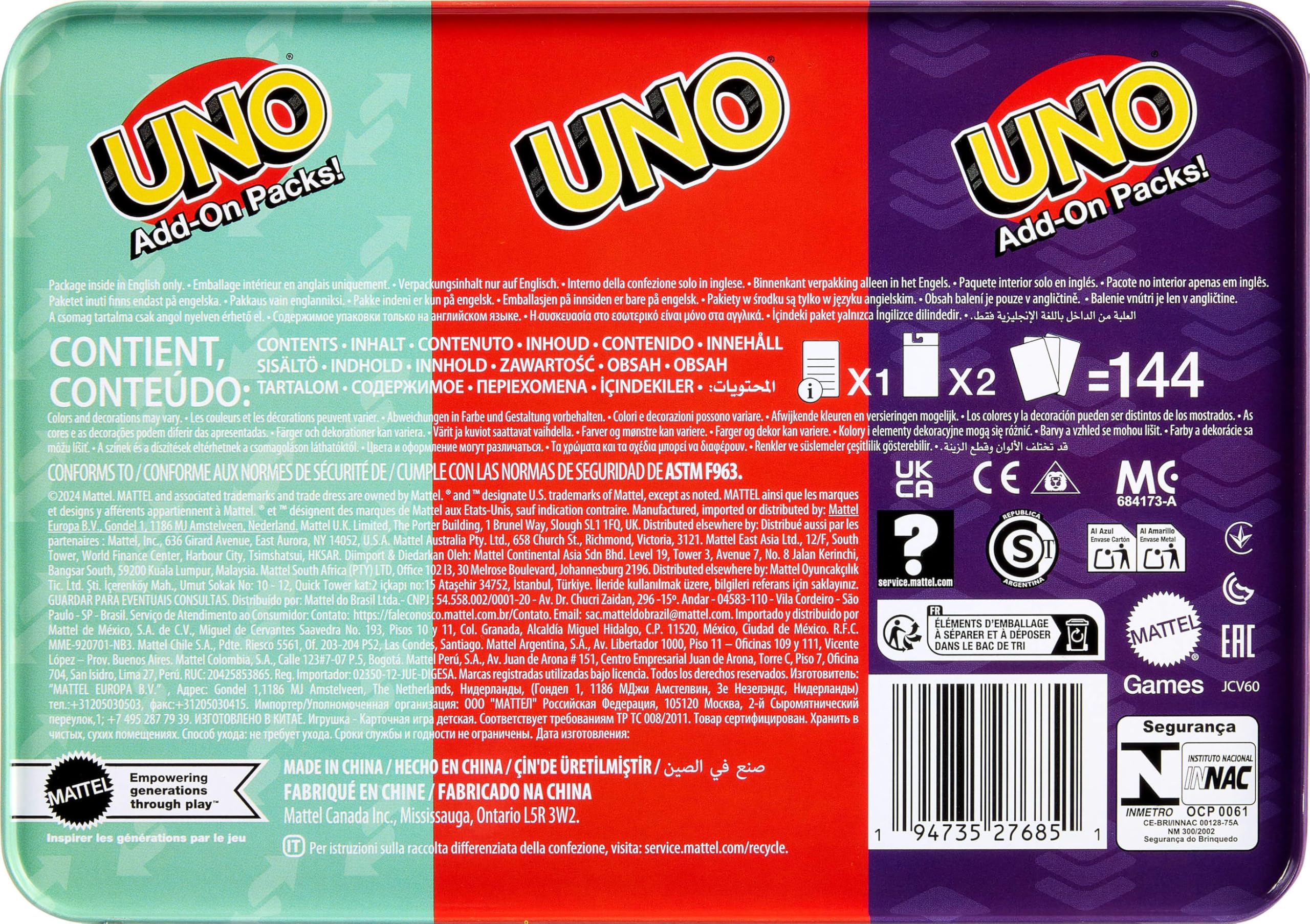 Mattel Games UNO family game night setup shows shared fun around the table.