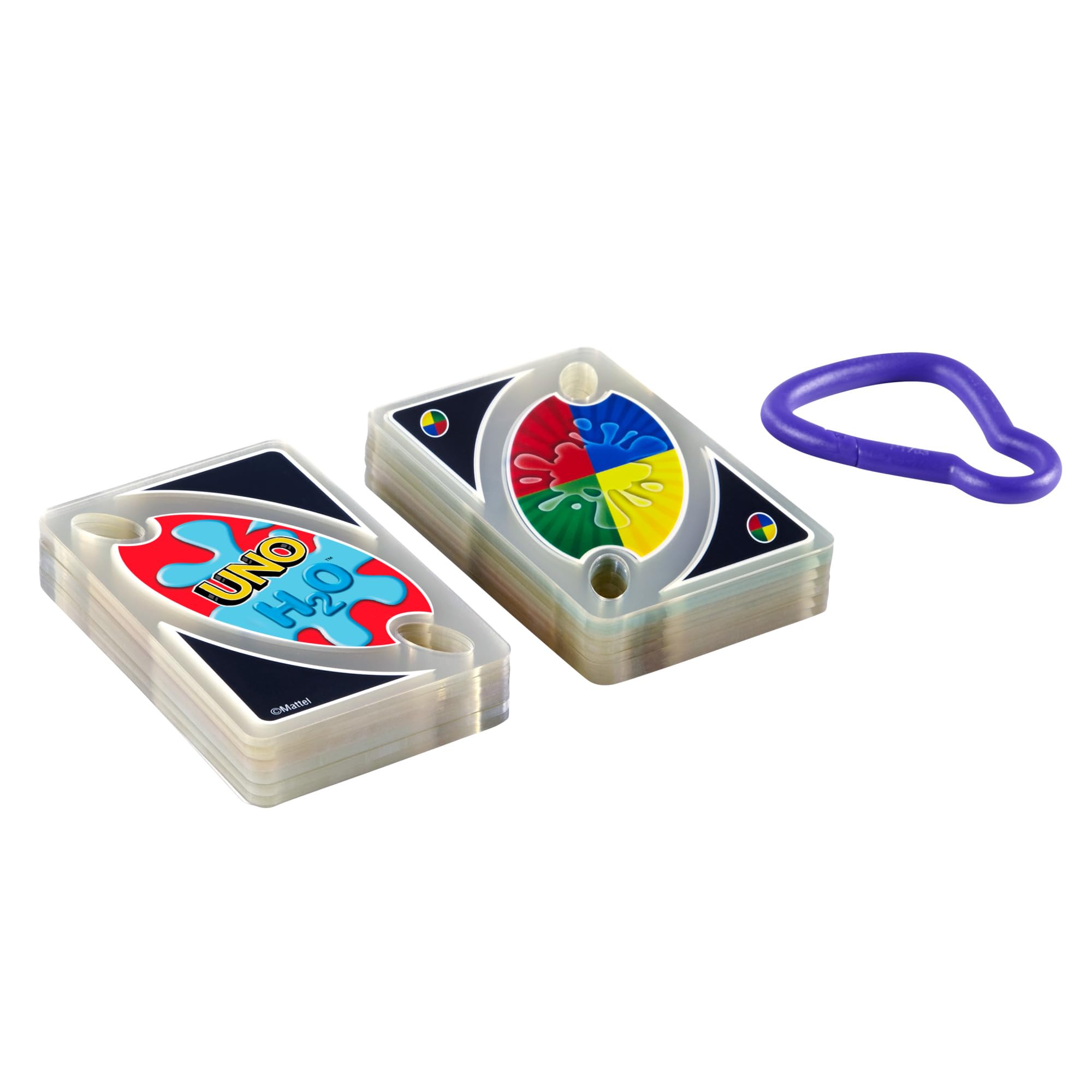 Clip attaches UNO H2O To Go to beach bags for quick access