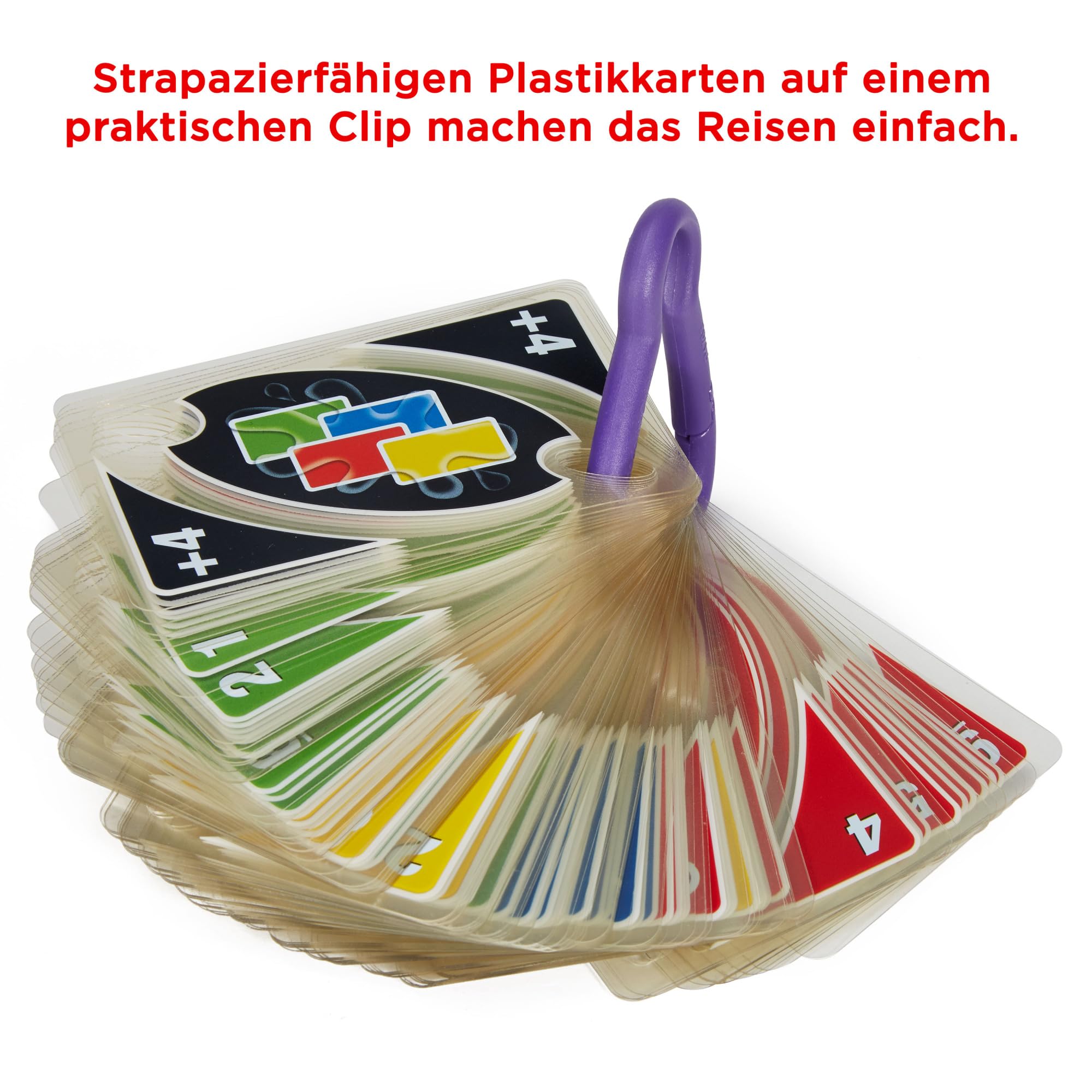 Durable plastic UNO H2O To Go cards ready for outdoor use