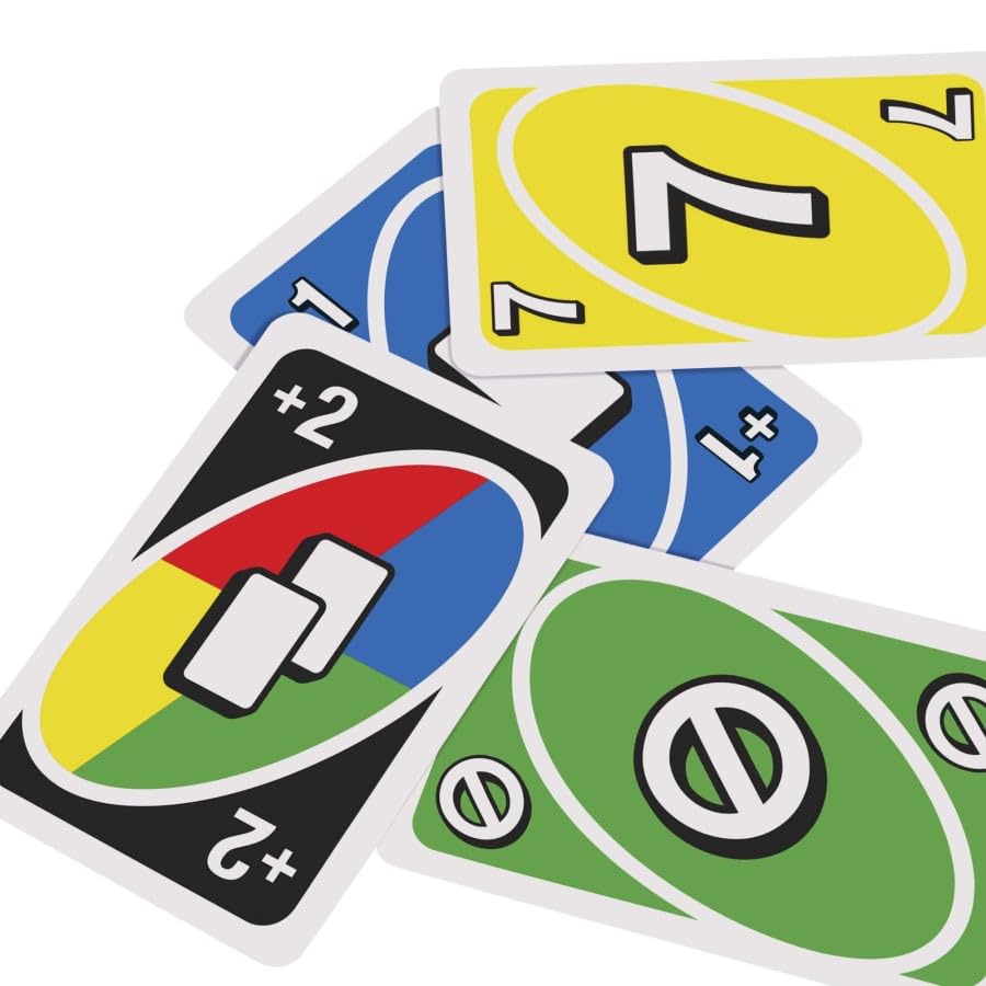 Mattel Games UNO instruction pack provides clear setup guidance for new players.