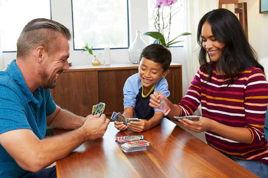 UNO Junior cards feature cute animal illustrations for easy matching.