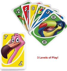 Number cards with animal icons help early learners link colors and animals.