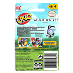 Mattel Games UNO Mario Kart pack shown as a gift option for game nights