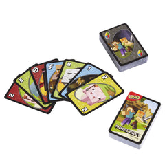 Mattel Games UNO Minecraft score pile helps track points.