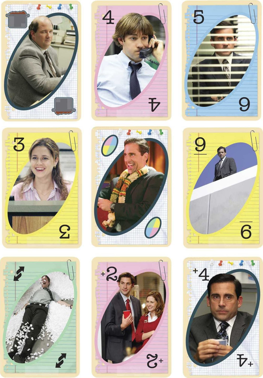 Collectible UNO Office deck and packaging on display for gifting