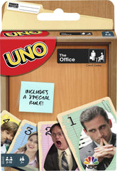 Mattel Games UNO Office card game pack shot, ideal for family game night