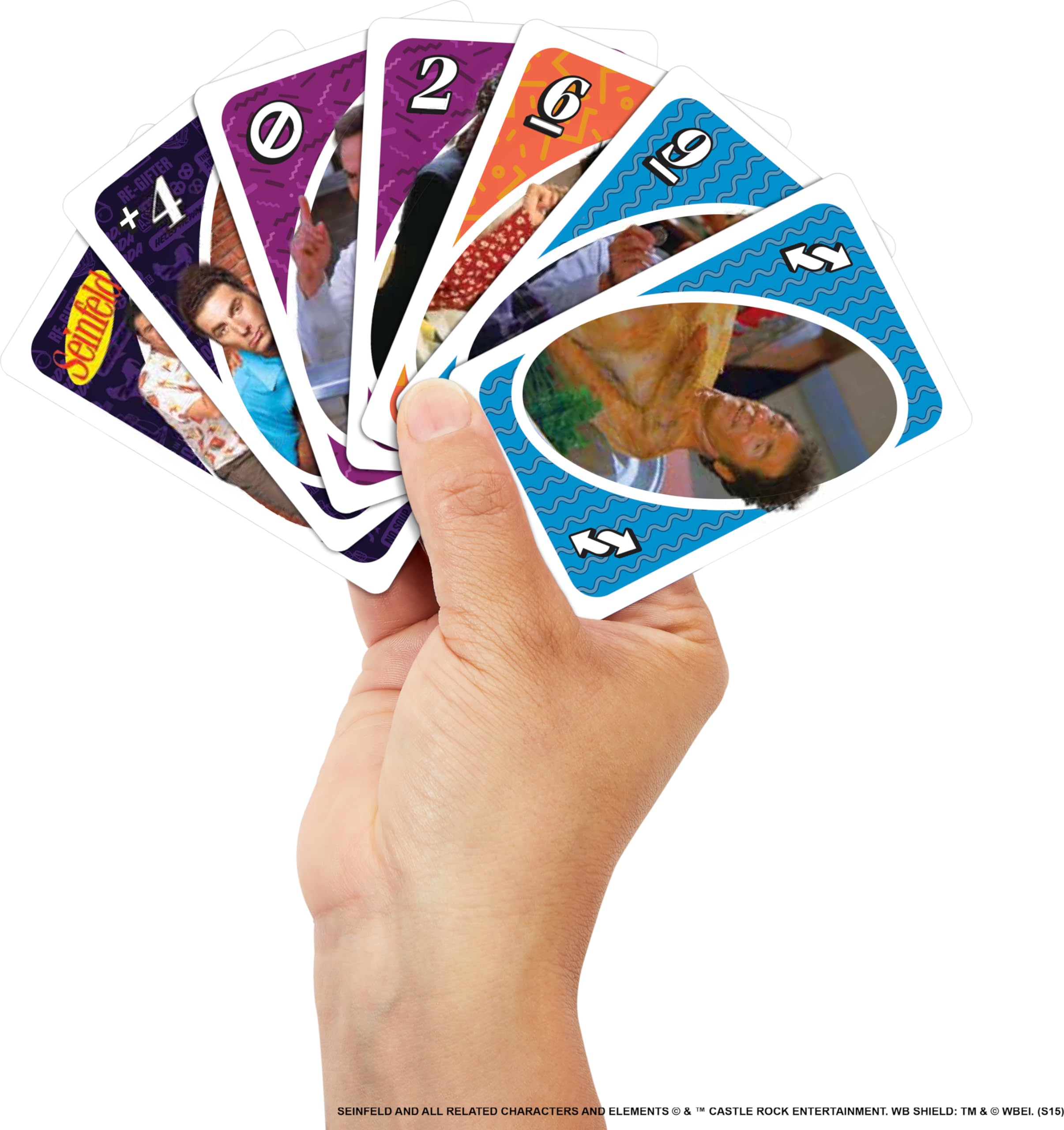 UNO Seinfeld features eight show-inspired rules for playful twists.