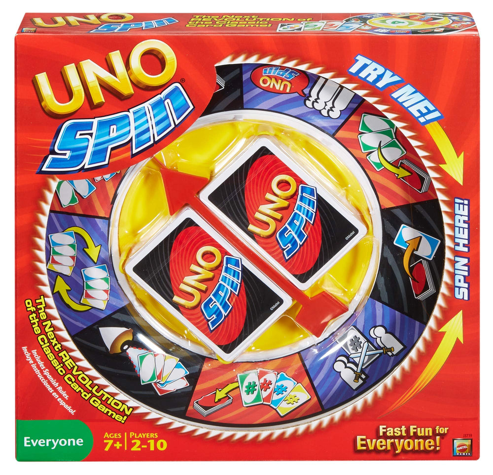 Mattel Games UNO Spin wheel ready for dramatic twists during game night