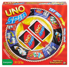 Mattel Games UNO Spin wheel ready for dramatic twists during game night