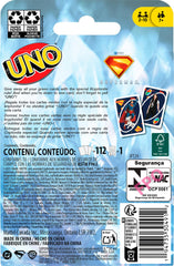 Mattel Games UNO Superman travel-camping edition fits on-the-go play for commutes