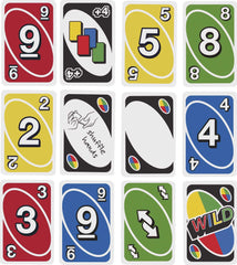 Mattel Games UNO travel tin display for convenient on-the-go play.