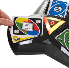 Overload display on UNO Triple Play signals card draws during tense moments.
