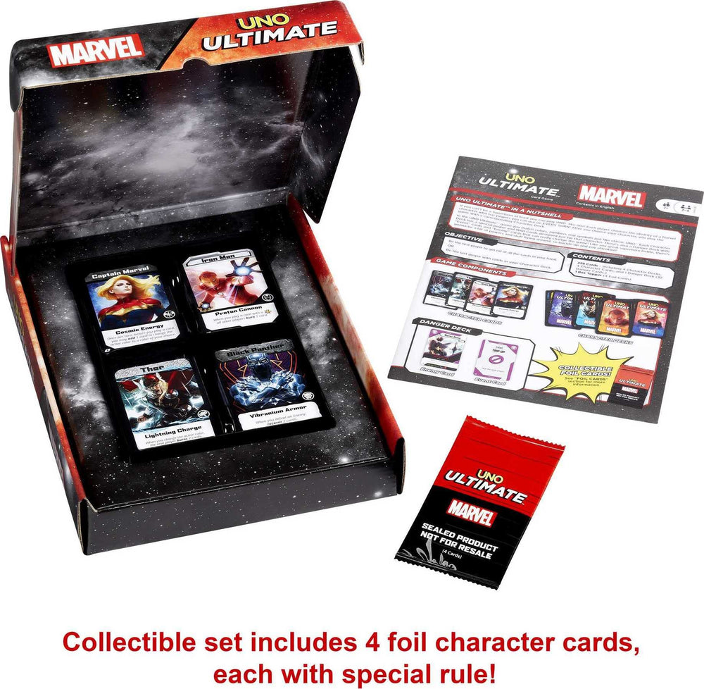 Mattel Games UNO Ultimate is suitable for ages 7 and up.