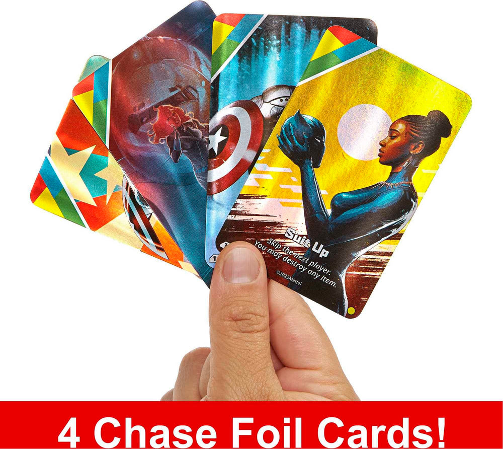 Mattel Games UNO Ultimate Marvel Black Panther deck for agile play.