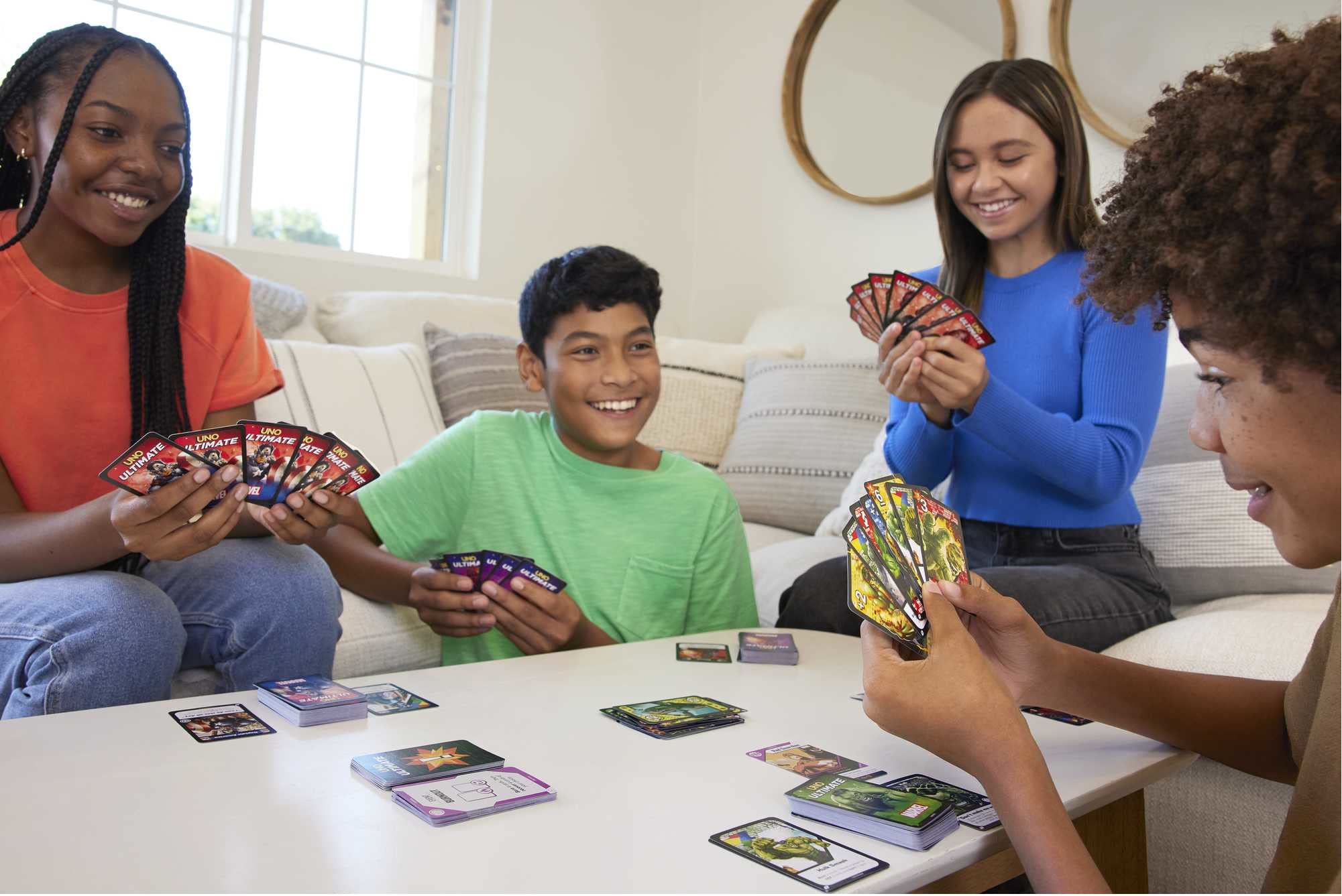 Mattel Games UNO Ultimate Marvel Iron Man deck for bold strategic moves.