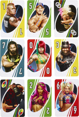 Mattel Games UNO WWE edition Locked Up card in play signaling a showdown