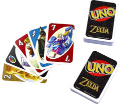Zelda action cards from Mattel Games UNO Zelda spice up rounds.