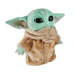 Mattel Grogu plush on shelf ready for fans to collect.