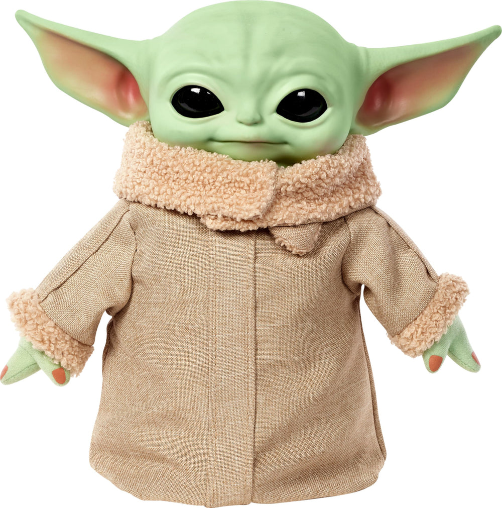 Mattel Grogu plush eyes blink feature for interactive play and display