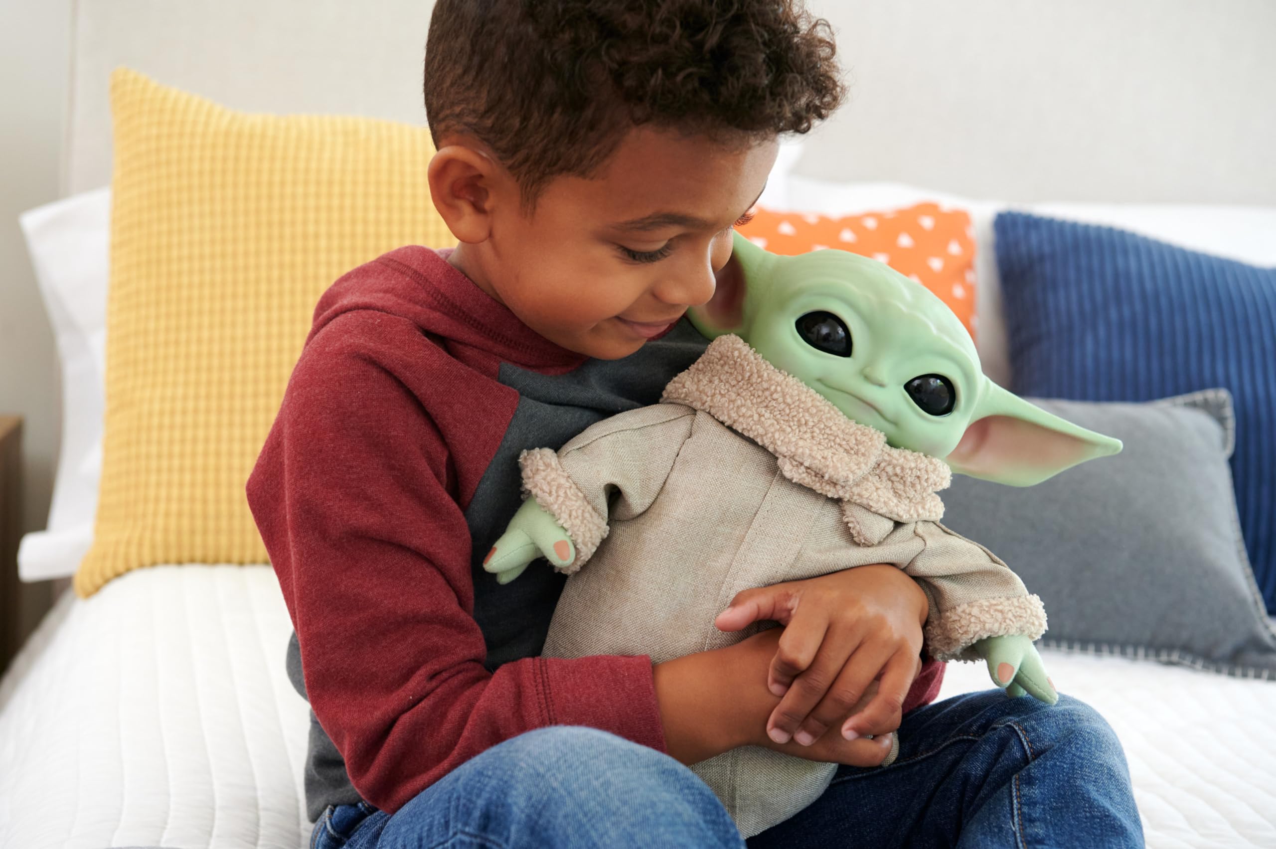 Mattel Grogu plush squeeze belly to trigger realistic vocalizations