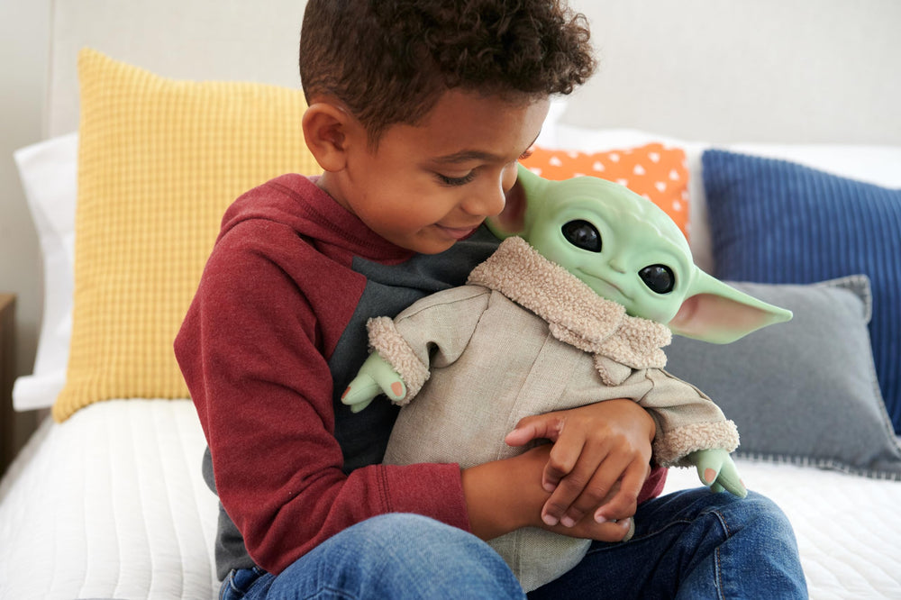 Mattel Grogu plush squeeze belly to trigger realistic vocalizations