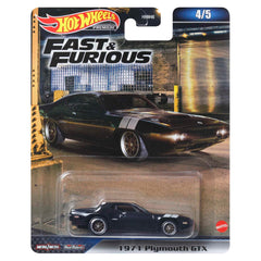Mattel Hot Wheels 1971 Plymouth GTX front view for collectors and display.