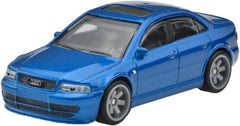 Mattel Hot Wheels Audi S4 Quattro side view highlighting sleek profile for collection
