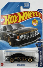 Mattel Hot Wheels BMW 635 CSi in black and gold, ideal for display and collection