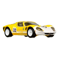 Mattel Hot Wheels Circuit Legends Alfa Romeo 33 Stradale Real Riders tires provide authentic road-ready detail