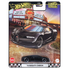 Mattel Hot Wheels Collector Bugatti Chiron engine detail reveals authentic scale-inspired cues.