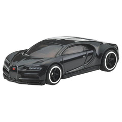 Mattel Hot Wheels Collector Bugatti Chiron front view highlights premium metal body and Real Riders tires.