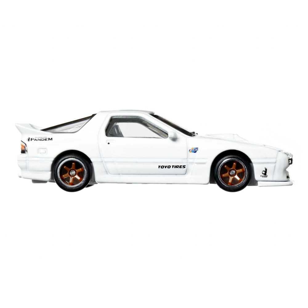 Mattel Hot Wheels Mazda RX7 FC Pandem rear angle suitable for display or race fun