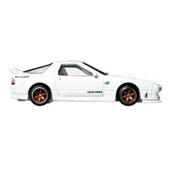 Mattel Hot Wheels Mazda RX7 FC Pandem rear angle suitable for display or race fun