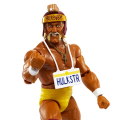 Mattel Hulk Hogan Elite interchangeable hands for signature moves and action.