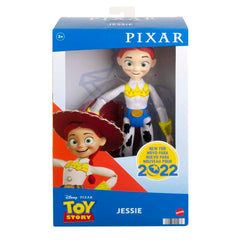 Cowgirl look and iconic features of Jessie for display and play.