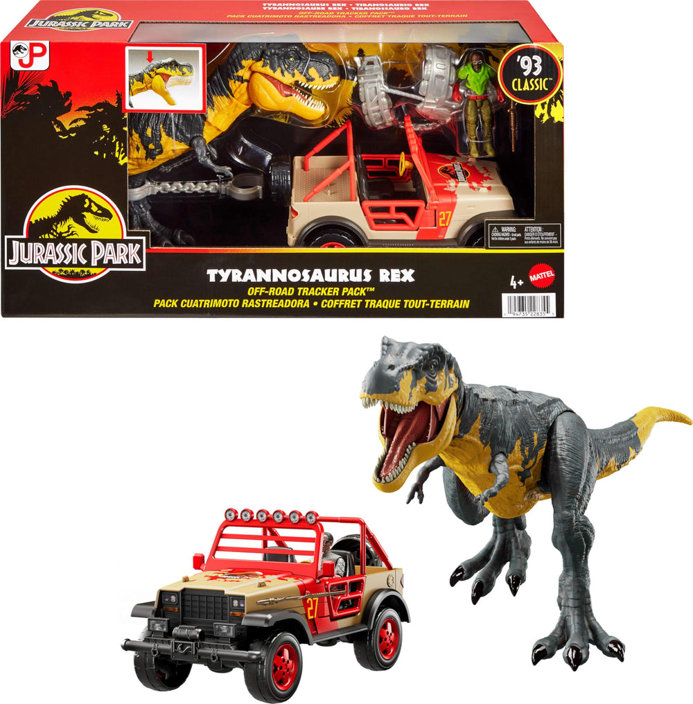 Mattel Jurassic Park '93 T. rex figure ideal for imaginative adventures and action play