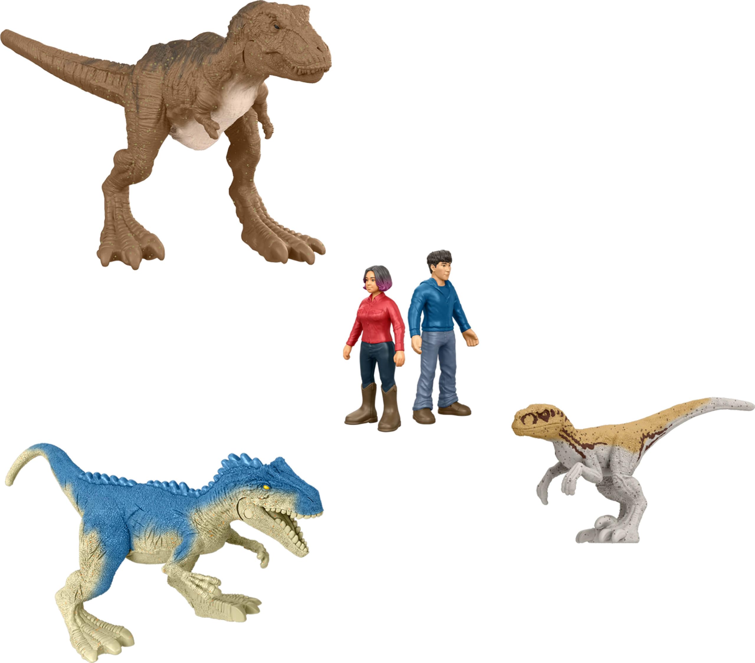 Close-up of a Jurassic Park MINIS dinosaur from Chaos Theory line
